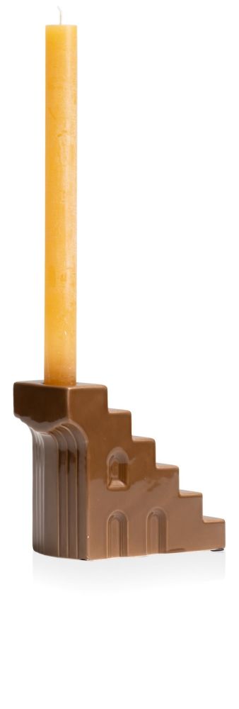 Skira kandelaar H11.8cm - Bruin - Afbeelding 2