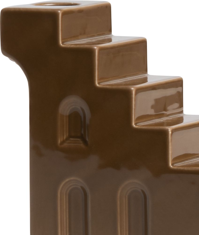 Skira kandelaar H11.8cm - Bruin - Afbeelding 3