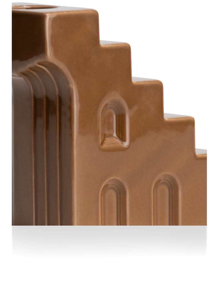 Skira kandelaar H11.8cm - Bruin - Afbeelding 4