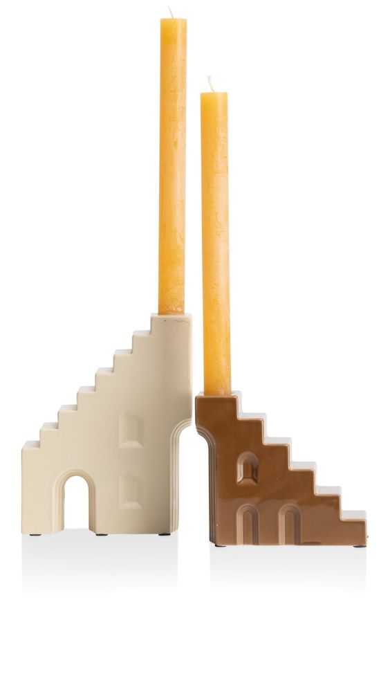 Skira kandelaar H11.8cm - Bruin - Afbeelding 5