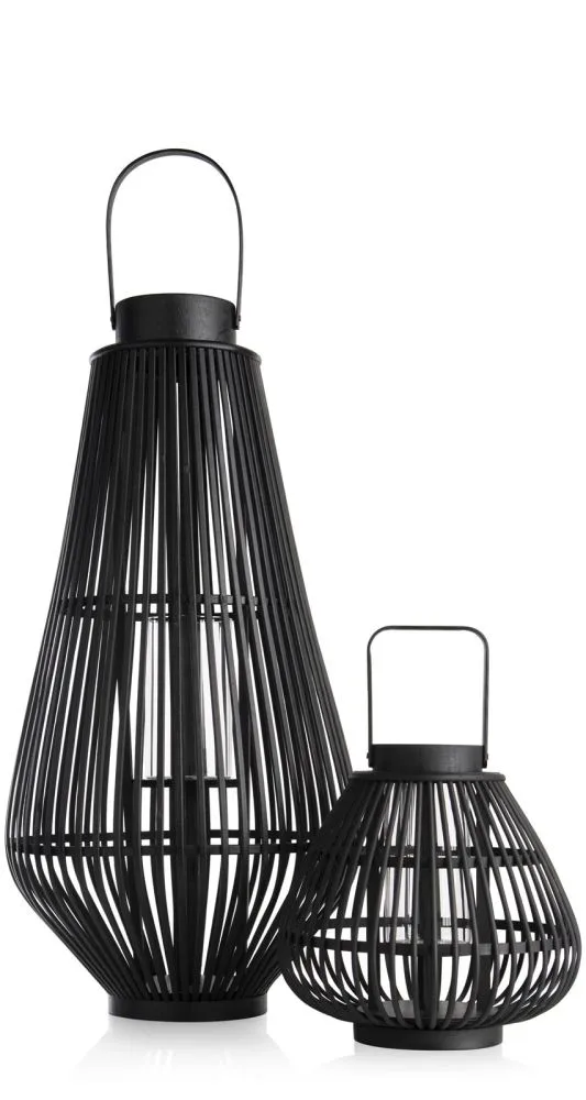 Philou windlicht H26,5cm - Zwart - Afbeelding 15