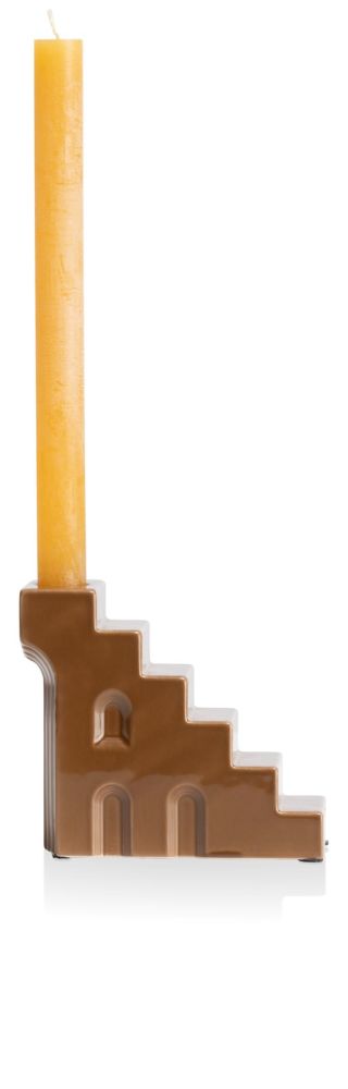 Skira kandelaar H11.8cm - Bruin - Afbeelding 6