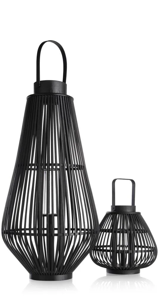 Philou windlicht H26,5cm - Zwart - Afbeelding 7