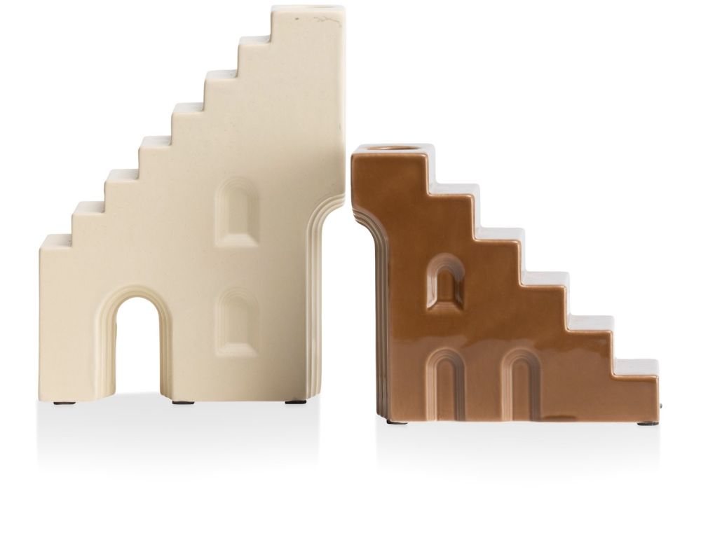 Skira kandelaar H11.8cm - Bruin - Afbeelding 10