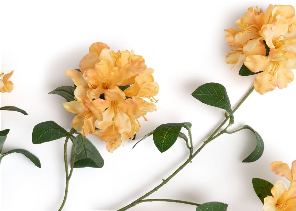 Rhododendron Spray kunstbloem H118cm - Oranje - Afbeelding 2