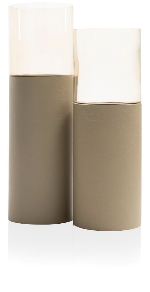 Reza windlicht H84cm - Taupe - Afbeelding 6