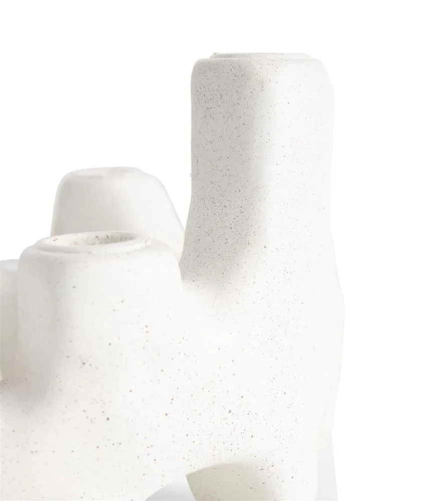 Jet kandelaar H14,5cm - Wit - Afbeelding 6