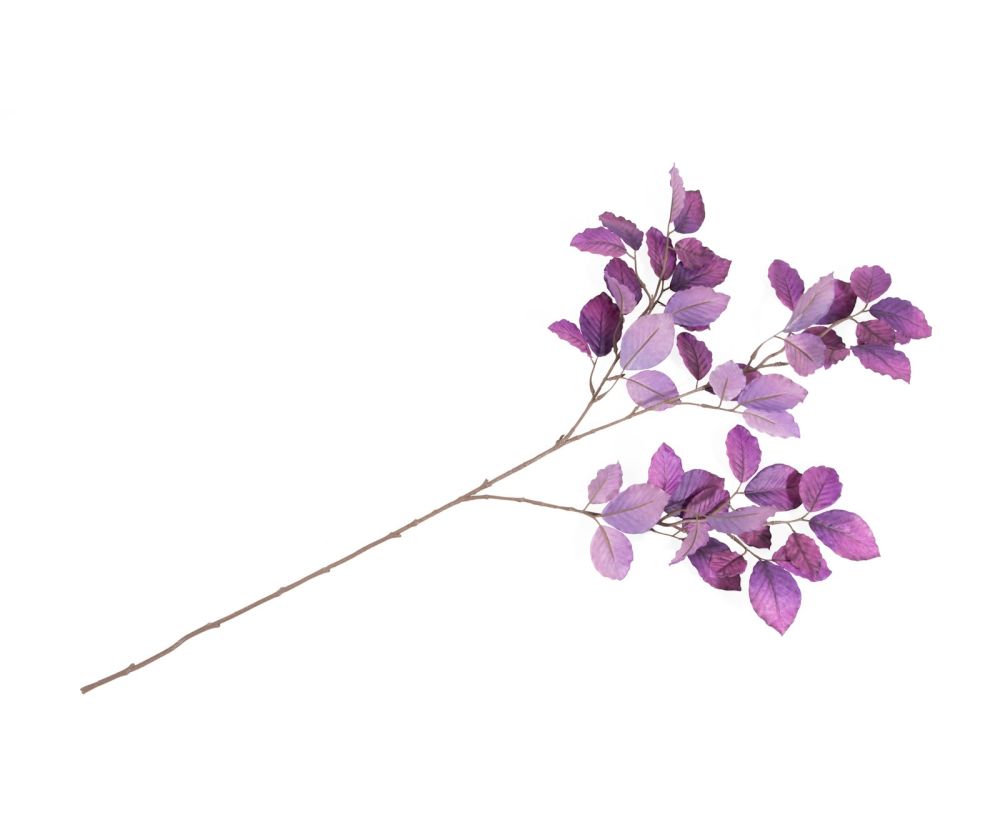 Beech Leaves Spray H95cm kunstbloem - Paars