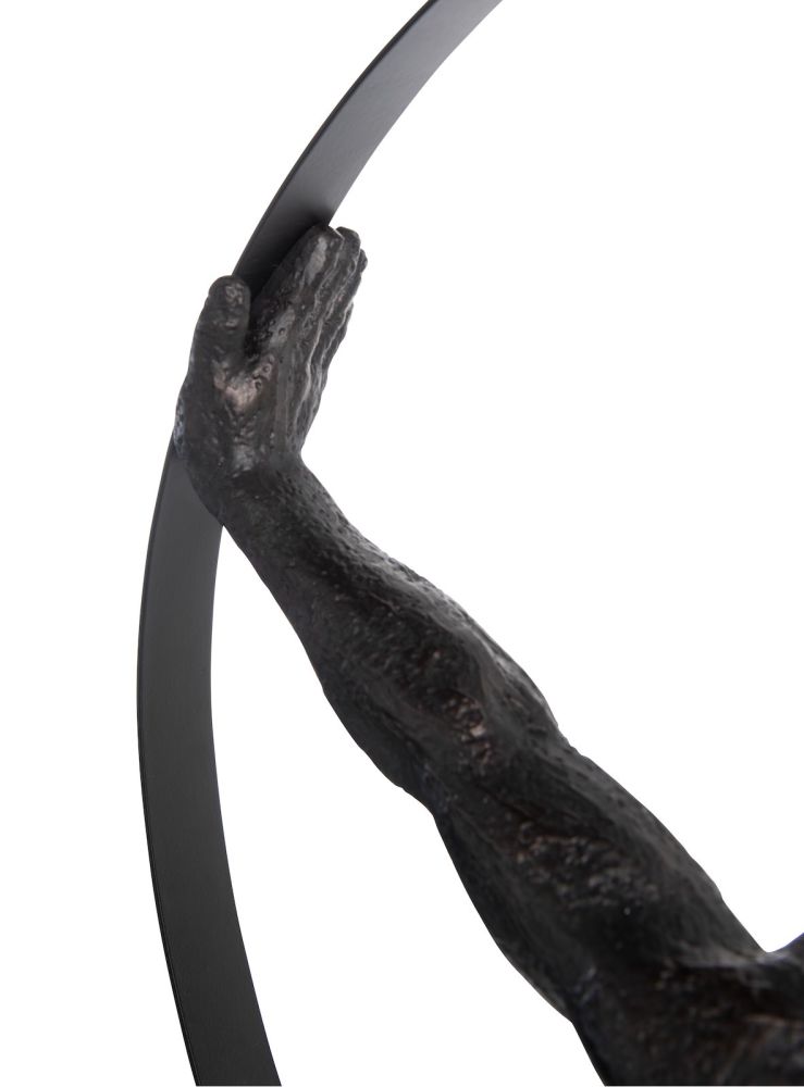 Circle Man beeld H58cm - Zwart - Afbeelding 9