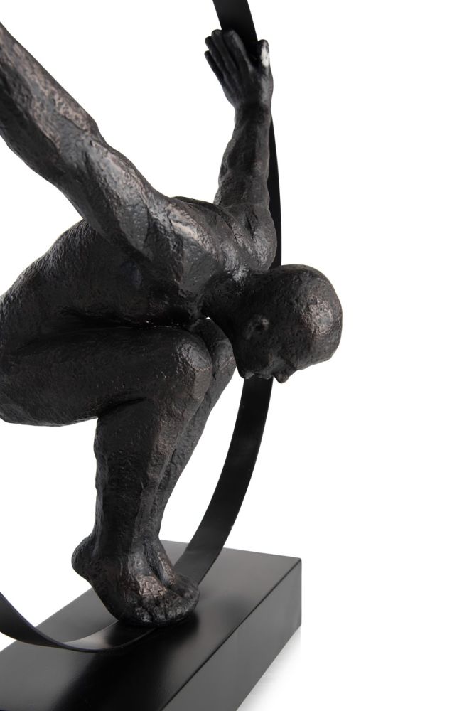 Circle Man beeld H58cm - Zwart - Afbeelding 11