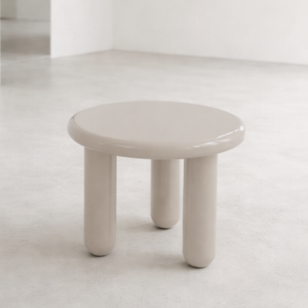image Mauro bijzettafel h45cm - Cremekleurig
