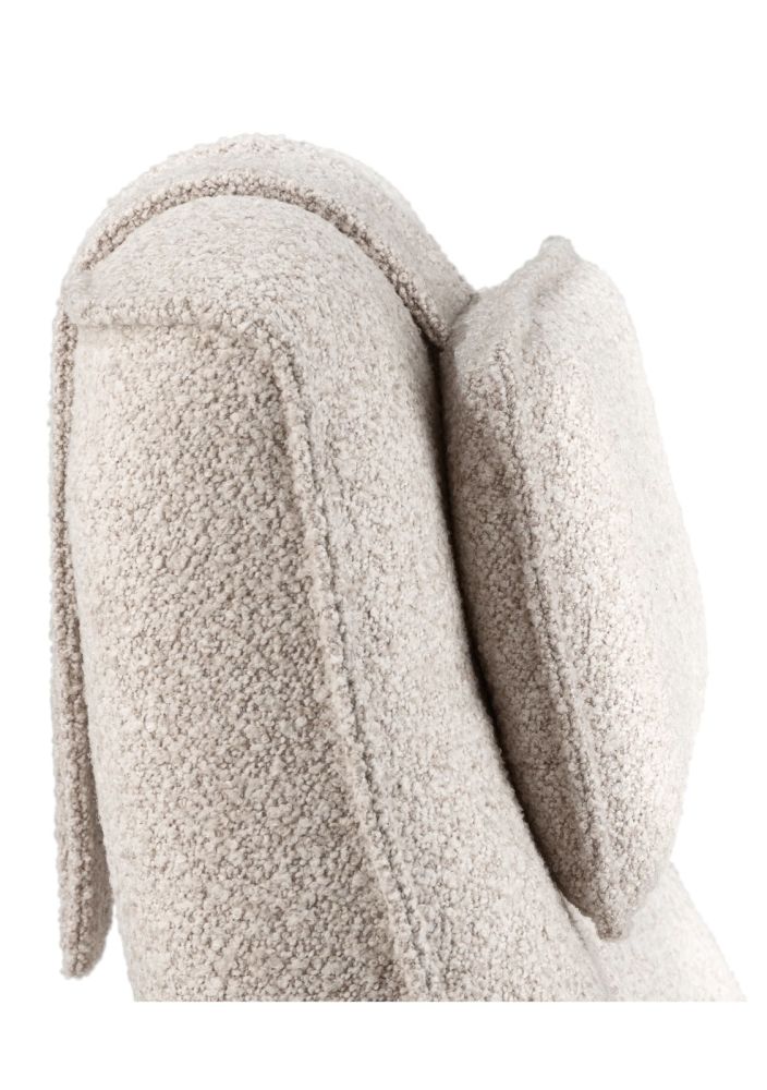 Andalucia, relax-fauteuil + poef - grafiet poot - knock down - Afbeelding 5