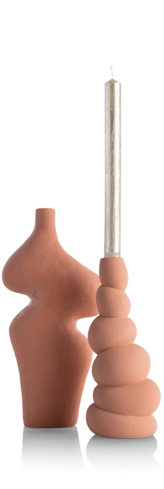 Maria kandelaar H23,5cm - Terracotta - Afbeelding 7