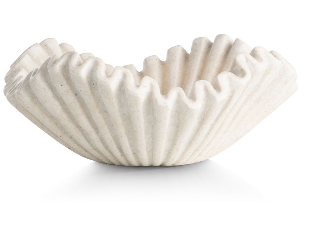 Bella schaal D28cm - Cremekleurig