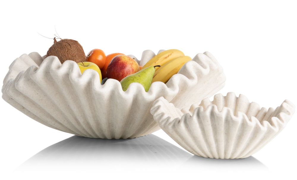 Bella schaal D51cm - Cremekleurig - Afbeelding 8