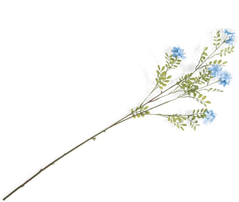 image-2024 Blossom Spray H91cm kunstbloem - Blauw