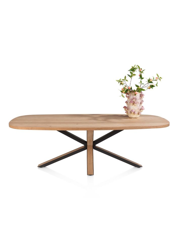 Bonaire, eetkamertafel ovaal 240 x 110 cm