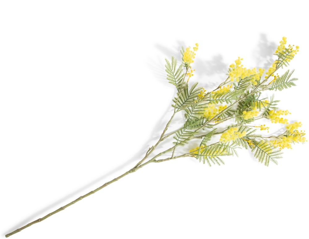 Mimosa Branch H110cm kunstbloem - Geel
