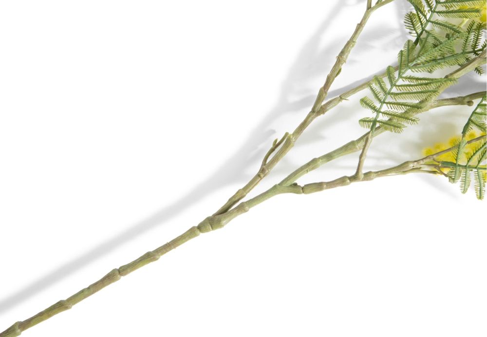 Mimosa Branch H110cm kunstbloem - Geel - Afbeelding 4