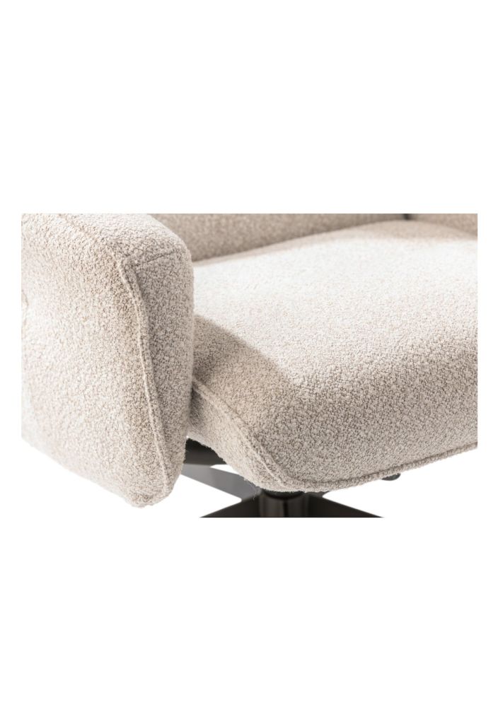 Andalucia, relax-fauteuil + poef - grafiet poot - knock down - Afbeelding 6
