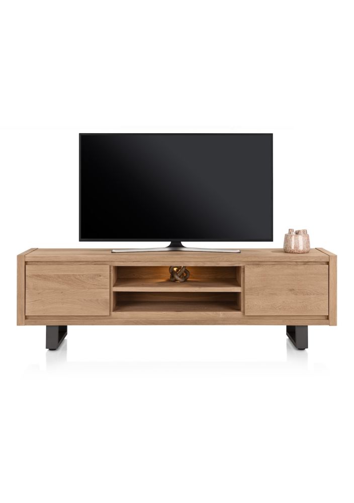image Bonaire, lowboard 200 cm - 2-kleppen + 2-niches (+ LED)