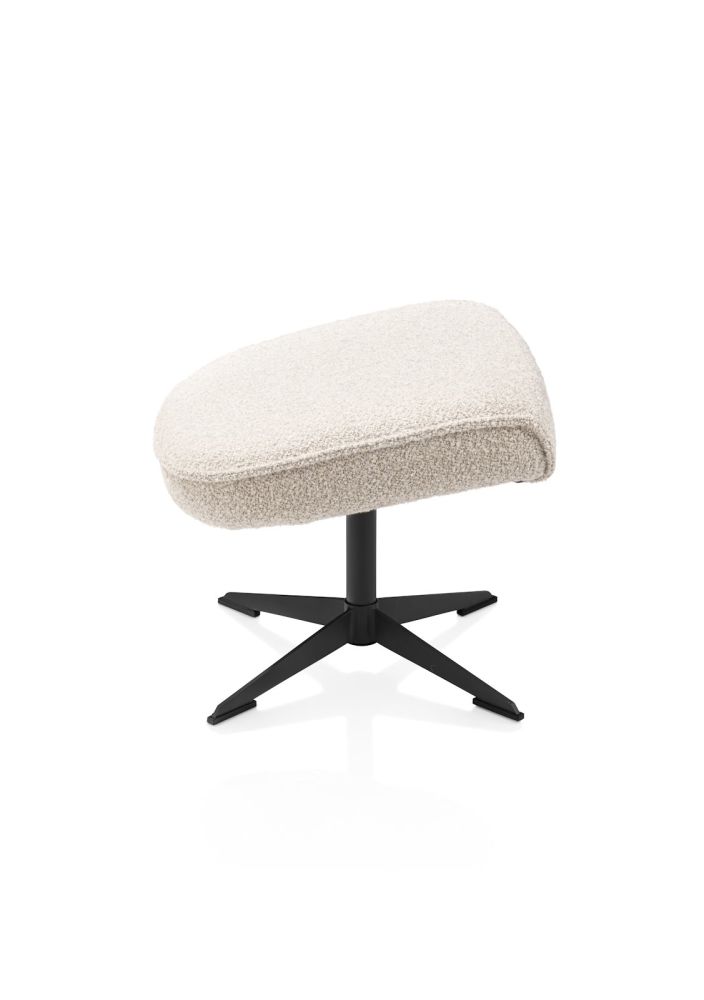 Andalucia, relax-fauteuil + poef - grafiet poot - knock down - Afbeelding 8
