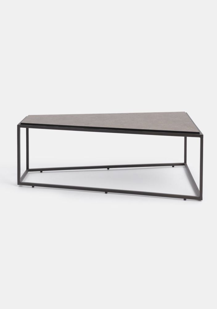 image Stand up salontafel h35cm triangel - Bruin