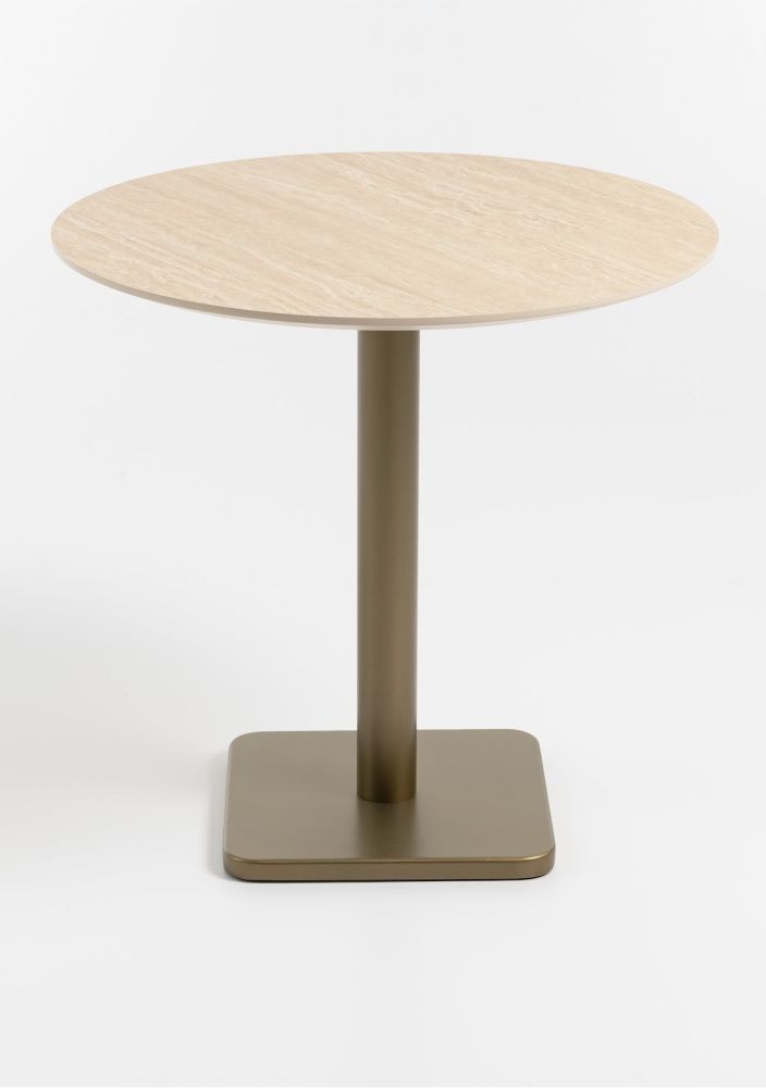 Brest bistrotafel Travertine D80cm