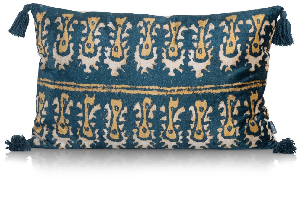 Daisy kussen 40x60cm - Blauw