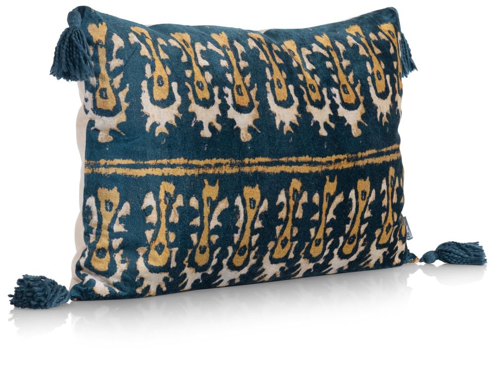 Daisy kussen 40x60cm - Blauw - Afbeelding 4