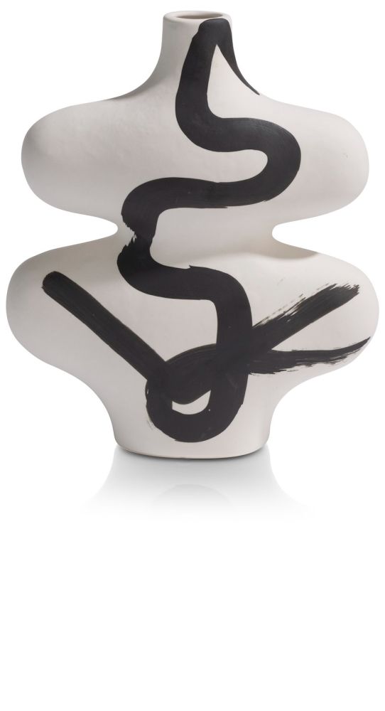Curvy vaas H26cm - Multikleur