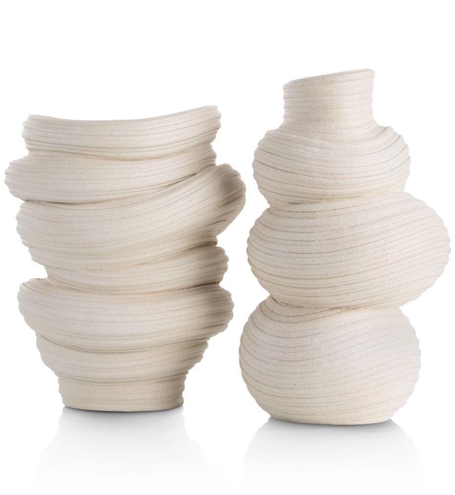 Juul vaas H32,6cm - Cremekleurig - Afbeelding 6