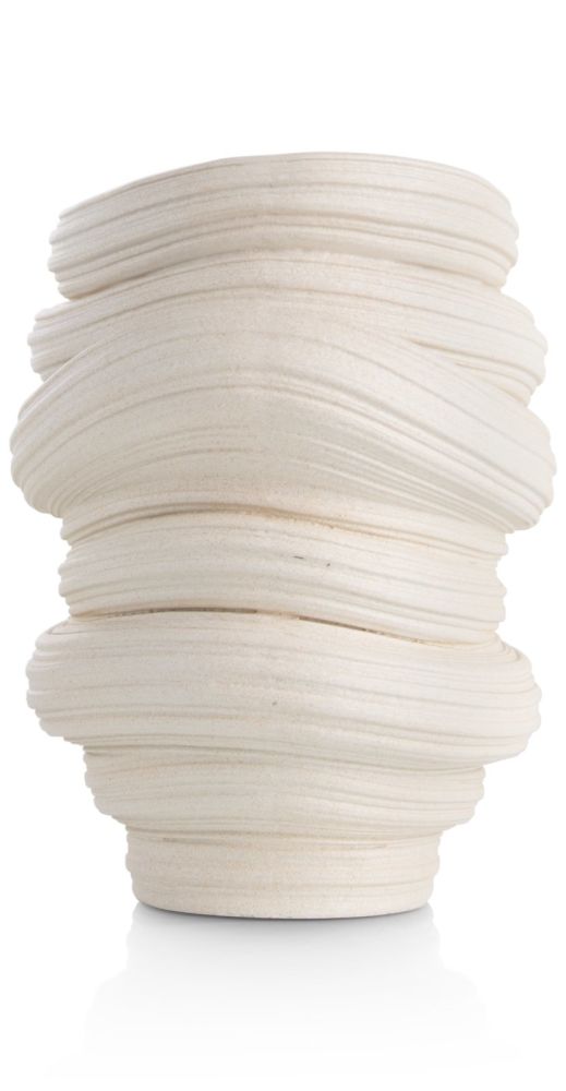 Juul vaas H32,6cm - Cremekleurig - Afbeelding 8