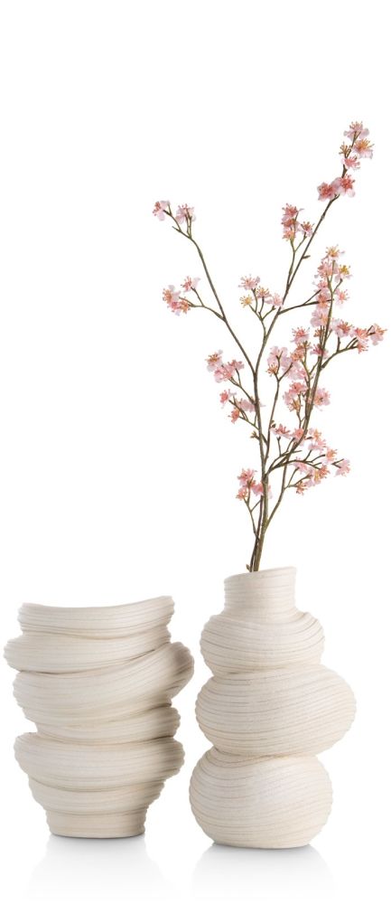 Juul vaas H32,6cm - Cremekleurig - Afbeelding 10