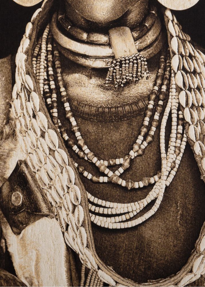 Hamar Woman schilderij 75x125cm - Multikleur - Afbeelding 8