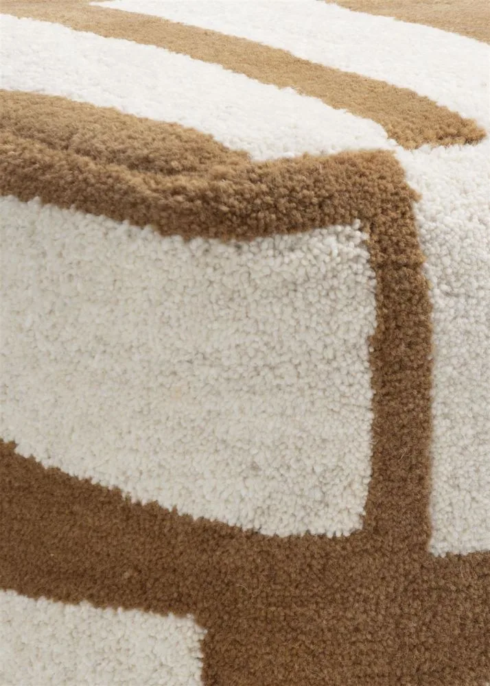 Olivia poef H40cm - Bruin - Afbeelding 2