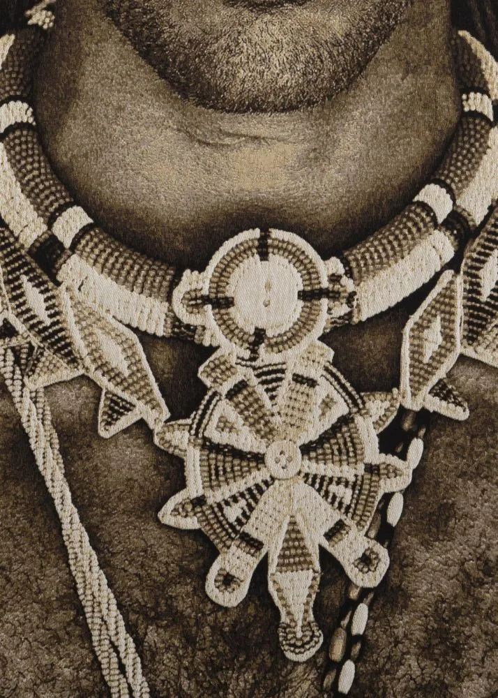 Samburu Warrior schilderij 75x125cm - Multikleur - Afbeelding 4