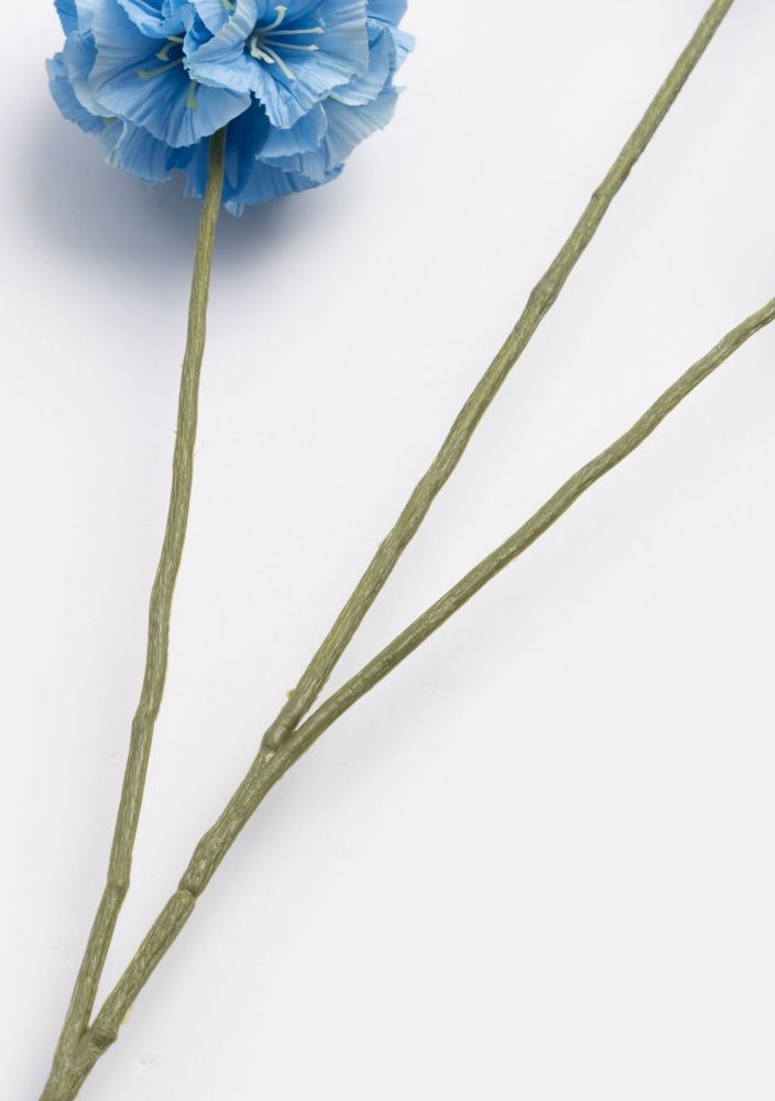Scabiosa kunstbloem h74cm - Blauw - Afbeelding 3