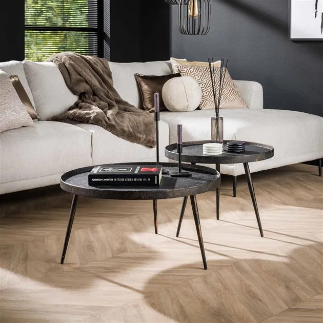 Salontafel Metallic rond set/2 - Afbeelding 10