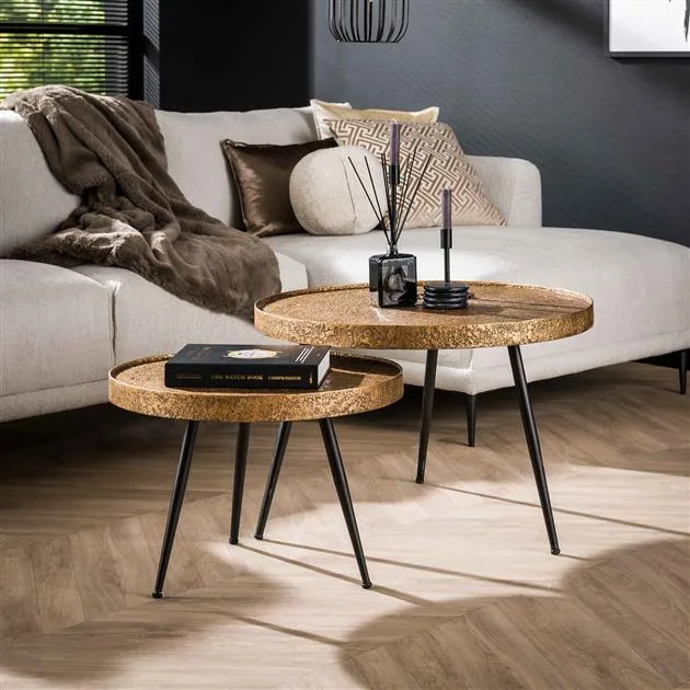 Salontafel Metallic rond set/2 - Afbeelding 11