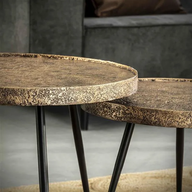 Salontafel Metallic rond set/2 - Afbeelding 13