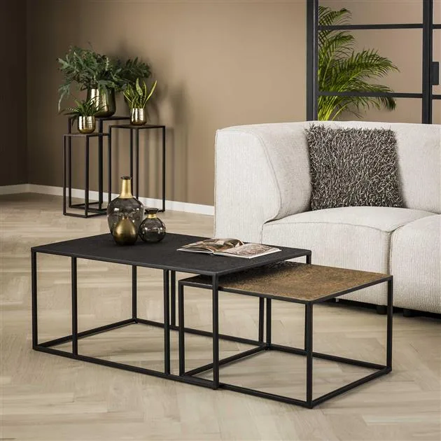 Salontafel Metallic rechthoekig set/2 - Afbeelding 6
