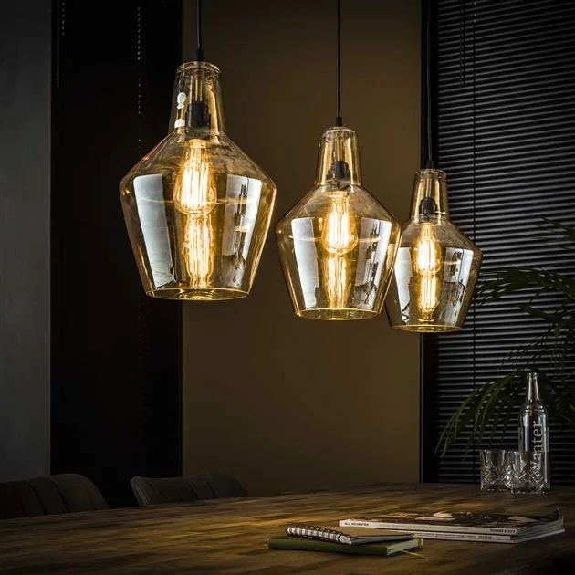 Hanglamp Glass Cone 3L - Afbeelding 6
