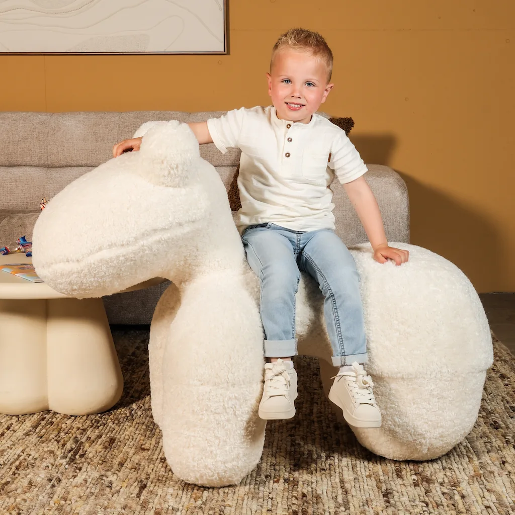 Kinderfauteuil Alpaca beige teddy