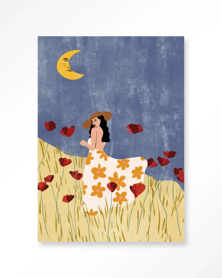 25092-girl-in-a-poppyfield Girl In A Poppyfield