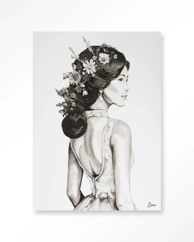 Lady With Blossom