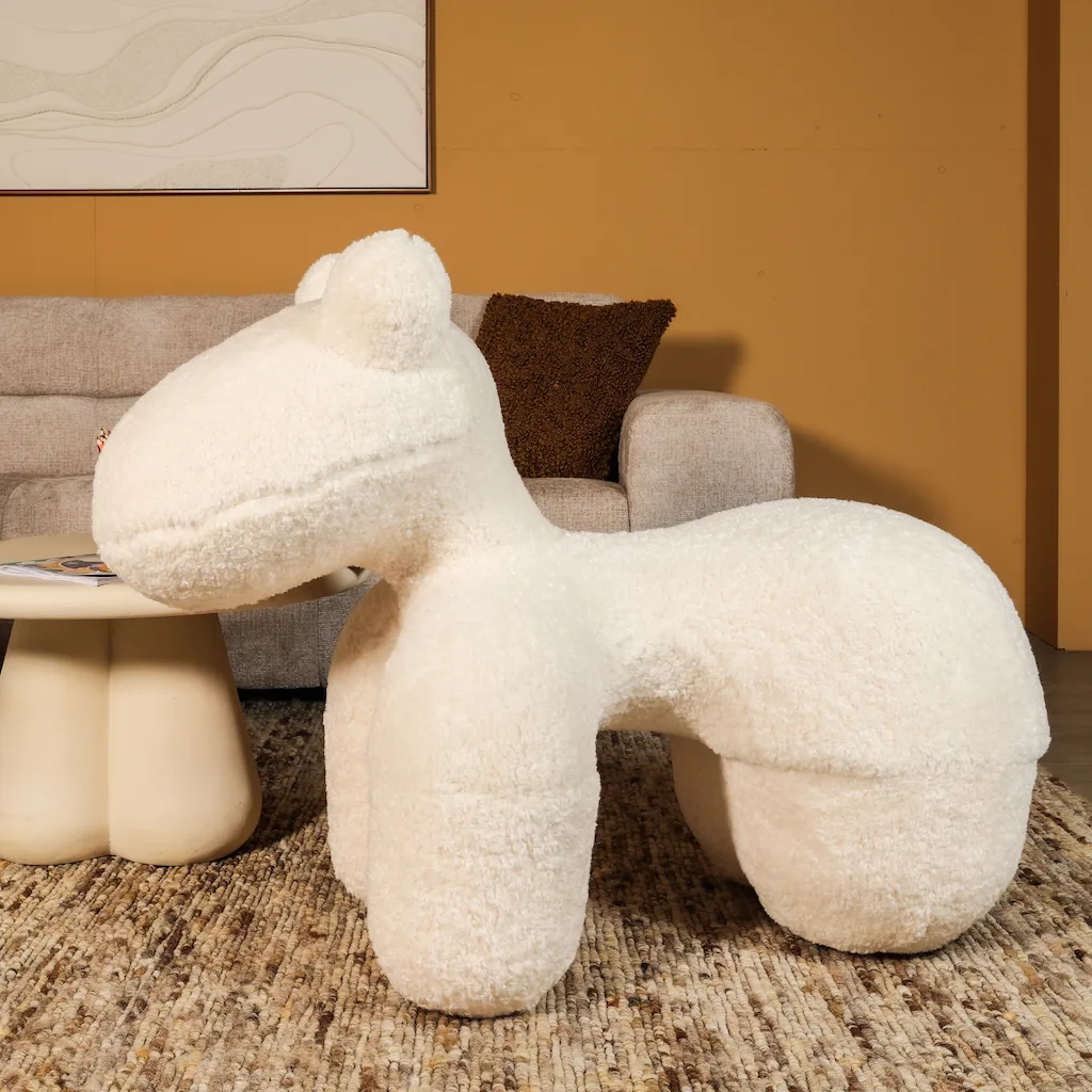 Kinderfauteuil Alpaca beige teddy - Afbeelding 6