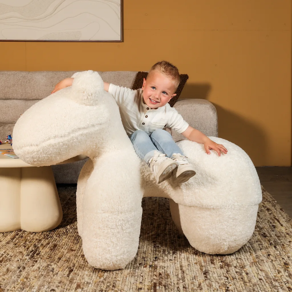 Kinderfauteuil Alpaca beige teddy - Afbeelding 3