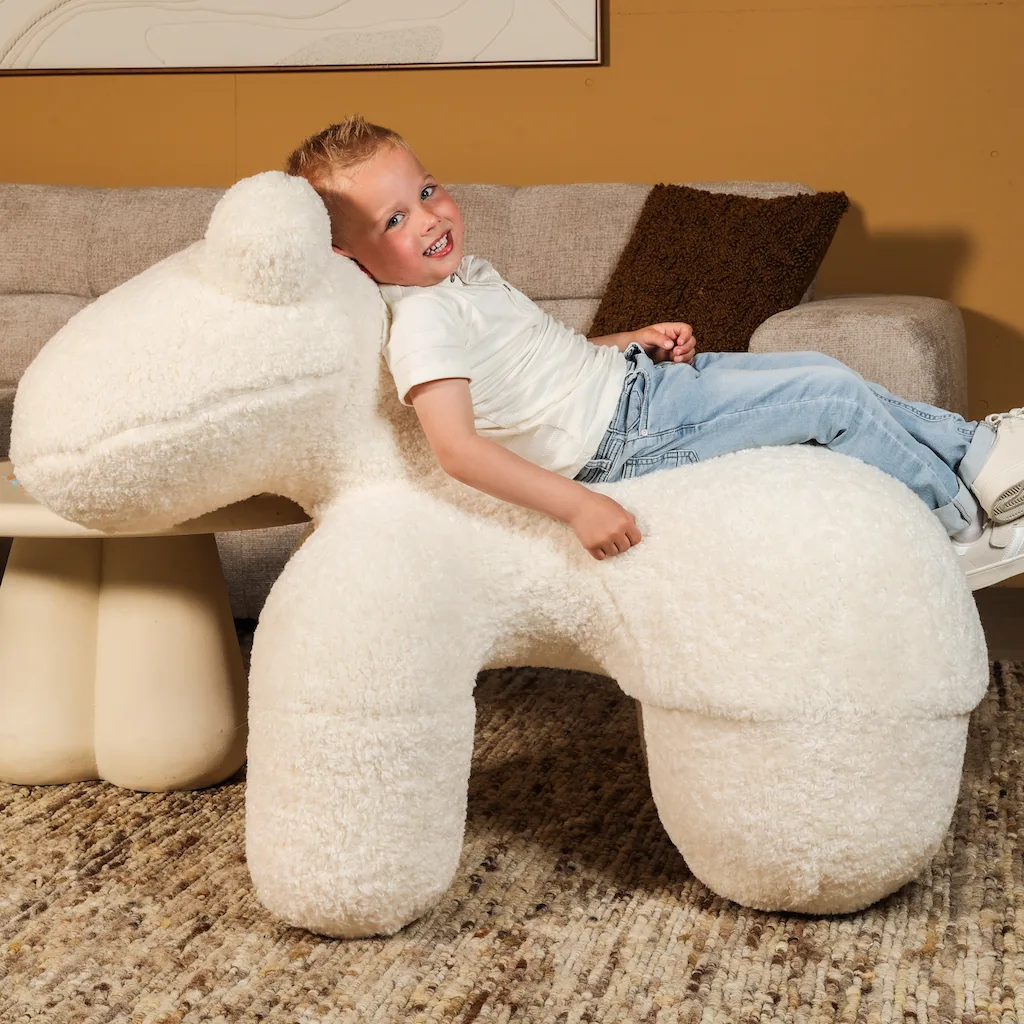 Kinderfauteuil Alpaca beige teddy - Afbeelding 4