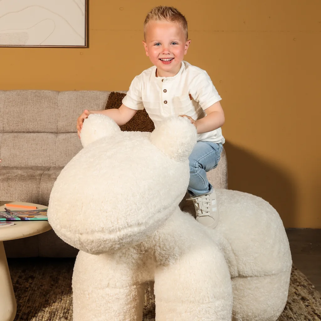 Kinderfauteuil Alpaca beige teddy - Afbeelding 7